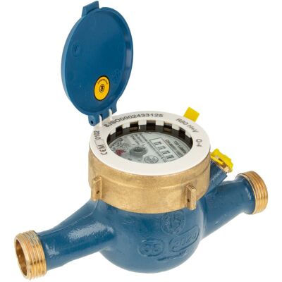 Schlösser Armaturen - Js Hauswasserzähler Mnr 3/4 Zoll Dn 20 Q3=4, R80, Baulänge 190 Mm Schlösser Armaturen - Js Hauswasserzähler Mnr 3/4 Zoll Dn 20 Q3=4, R80, Baulänge 190 Mm