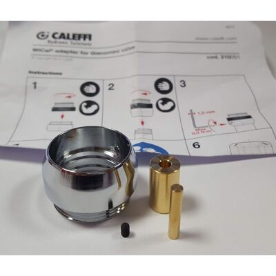 Adapter Für Giacomini-ventile Mit Thermostatoption Caleffi 210051 Chrom Adapter Für Giacomini-ventile Mit Thermostatoption Caleffi 210051 Chrom
