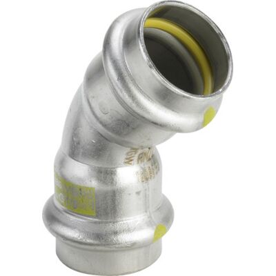 Viega - Bogen 45 Grad Sc Sanpress Inox G 0226 Für Gas In 54mm Edelstahl Viega - Bogen 45 Grad Sc Sanpress Inox G 0226 Für Gas In 54mm Edelstahl