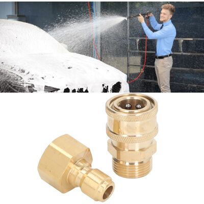 JUTE 3/8"-npt-schnellkupplung Für 5000-psi-hochdruckreiniger Und -schläuche: M221,5 Mm Innengewinde + M221,5 Mm Außengewinde JUTE 3/8"-npt-schnellkupplung Für 5000-psi-hochdruckreiniger Und -schläuche: M221,5 Mm Innengewinde + M221,5 Mm Außengewinde