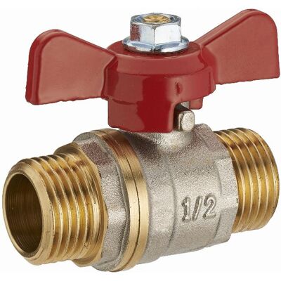 NOYON & THIEBAULT Noyon&thiebault - Kugelhahn 1/4 Drehung Doppelt Männlich Schmetterlingsgriff M1/2' (15x21) 1209-i15l1 NOYON & THIEBAULT Noyon&thiebault - Kugelhahn 1/4 Drehung Doppelt Männlich Schmetterlingsgriff M1/2' (15x21) 1209-i15l1