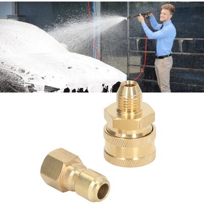 JUTE 3/8"-npt-schnellkupplung Für 5000-psi-hochdruckreiniger Und -schläuche: M141,5 Mm Innengewinde + M141,5 Mm Außengewinde JUTE 3/8"-npt-schnellkupplung Für 5000-psi-hochdruckreiniger Und -schläuche: M141,5 Mm Innengewinde + M141,5 Mm Außengewinde