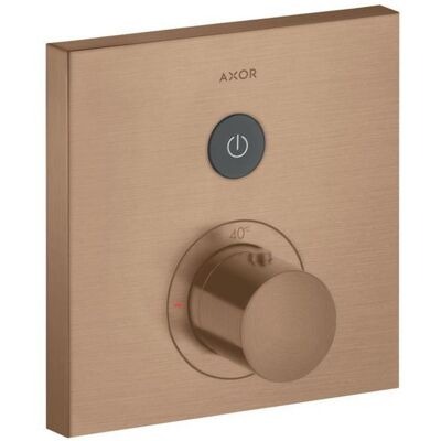 Hansgrohe Axor Starck Shower Thermostat - Gebürstetes Rotgold - Quadratisch - Dusche Hansgrohe Axor Starck Shower Thermostat - Gebürstetes Rotgold - Quadratisch - Dusche