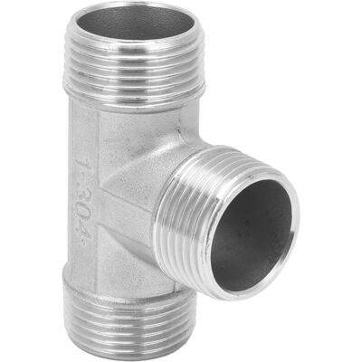 HEAT G1-zoll-t-stück Mit Außengewinde, Edelstahl-t-adapter Für Rohrleitungen, Sanitärarmatur HEAT G1-zoll-t-stück Mit Außengewinde, Edelstahl-t-adapter Für Rohrleitungen, Sanitärarmatur
