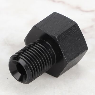 HEAT 1/8 Zoll Npt-innengewinde Auf M10x1,0-außengewinde Reduzieradapter Für Öldruckanzeige, Schwarz HEAT 1/8 Zoll Npt-innengewinde Auf M10x1,0-außengewinde Reduzieradapter Für Öldruckanzeige, Schwarz