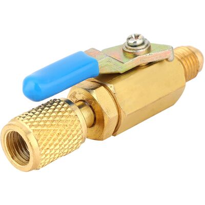 HEAT 3 Stück Kugelhahn-adapterschalter Für Kältemittel R12/r134/ar410, 1/4sae Außengewinde/innengewinde (1/4'' Bv1414fm) HEAT 3 Stück Kugelhahn-adapterschalter Für Kältemittel R12/r134/ar410, 1/4sae Außengewinde/innengewinde (1/4'' Bv1414fm)