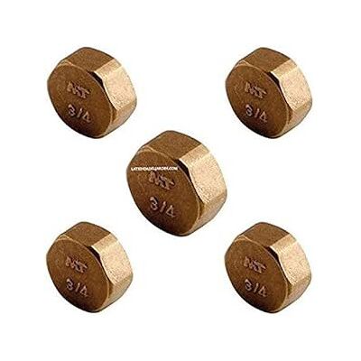 Suinga - 5 Stück Messing-stecker Weiblich 1/2'' Aenor Messing-accessoire 1/2'' Messingstopfen Mit Innengewinde Suinga - 5 Stück Messing-stecker Weiblich 1/2'' Aenor Messing-accessoire 1/2'' Messingstopfen Mit Innengewinde