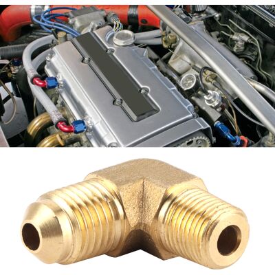 JUTE 90°-winkelstück Aus Messing 4an Auf 1/8 Npt Mit Außengewinde Für Kfz-umbauten JUTE 90°-winkelstück Aus Messing 4an Auf 1/8 Npt Mit Außengewinde Für Kfz-umbauten