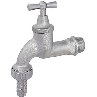 SCHLÖSSER ARMATUREN Js Auslaufventil Mit Metall-sv Knebel-ot,schwer,1/2",matt Chrom SCHLÖSSER ARMATUREN Js Auslaufventil Mit Metall-sv Knebel-ot,schwer,1/2",matt Chrom