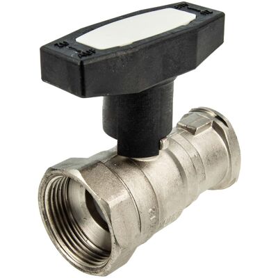 Tecuro - Pumpenkugelhahn 1 1/4 Innengewinde X Flansch (1 1/2 -dn 25) Mit Iso-t-griff Tecuro - Pumpenkugelhahn 1 1/4 Innengewinde X Flansch (1 1/2 -dn 25) Mit Iso-t-griff