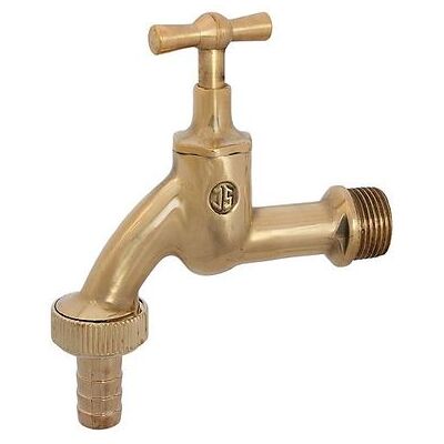 SCHLÖSSER ARMATUREN Js Auslaufventil Mit Schlauchver. Knebel-oberteil,1/2",ms-poliert SCHLÖSSER ARMATUREN Js Auslaufventil Mit Schlauchver. Knebel-oberteil,1/2",ms-poliert