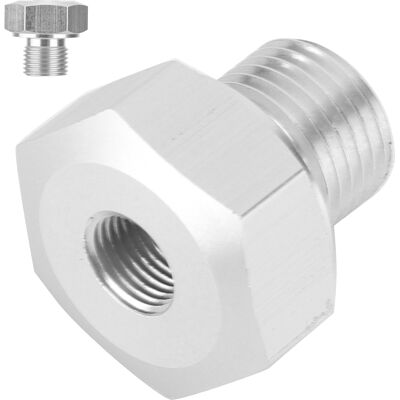 HEAT Öldrucksensoradapter M16x1,5 Außengewinde Auf 1/8 Npt Innengewinde, Aluminium, Für Ls-motoren, Kompatibler Ersatz HEAT Öldrucksensoradapter M16x1,5 Außengewinde Auf 1/8 Npt Innengewinde, Aluminium, Für Ls-motoren, Kompatibler Ersatz