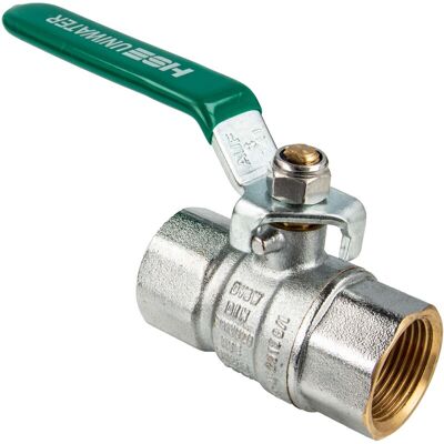 Hermann Schmidt - Uniwater Trinkwasser-kugelhahn Mit Stahlhebel Beids .innengewinde Rp 3/8 Zoll (dn 10), Typ 1493 Hermann Schmidt - Uniwater Trinkwasser-kugelhahn Mit Stahlhebel Beids .innengewinde Rp 3/8 Zoll (dn 10), Typ 1493