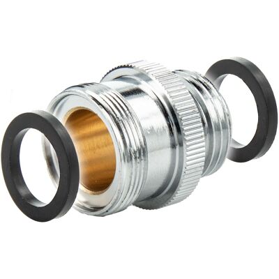 Tecuro - Mischdüse - Armaturen Adapter M24 X1 Ag Auf 1/2 Zoll Außengewinde, Verchromt Tecuro - Mischdüse - Armaturen Adapter M24 X1 Ag Auf 1/2 Zoll Außengewinde, Verchromt
