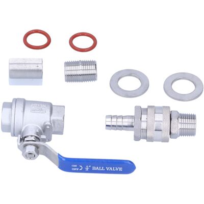 HEAT 1/2 Bsp Lötfreies Ventilset, Kugelhahn, Schnellkupplung, Tankdurchführungsset HEAT 1/2 Bsp Lötfreies Ventilset, Kugelhahn, Schnellkupplung, Tankdurchführungsset