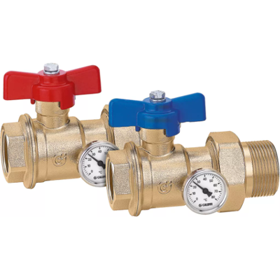 Caleffi - Hochtemperatur Kugelhähne mit Weiblich-Männlich-Anschlüssen - 1" x 1 1/4" - Sanitäre & Solaranwendungen Caleffi - Hochtemperatur Kugelhähne mit Weiblich-Männlich-Anschlüssen - 1" x 1 1/4" - Sanitäre & Solaranwendungen