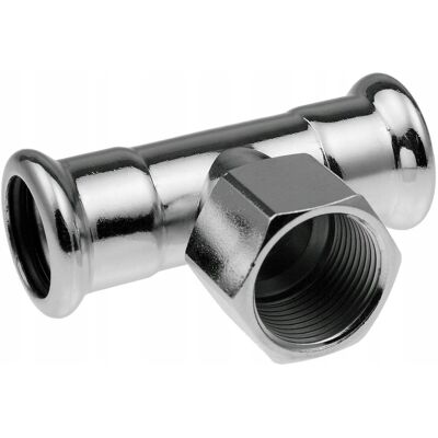 Diamond Komprimiertes T-stück 22x1/2 Gw Stahl Stahlpresse Kan Diamond Komprimiertes T-stück 22x1/2 Gw Stahl Stahlpresse Kan