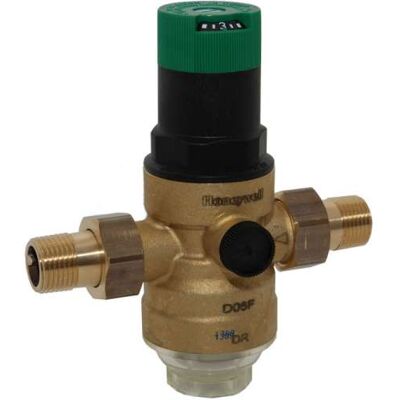 Banyo - Honeywell Druckminderer D06f Mit Einstellanzeige, Messing A, 1 1/4'', D06f-11/4a Banyo - Honeywell Druckminderer D06f Mit Einstellanzeige, Messing A, 1 1/4'', D06f-11/4a