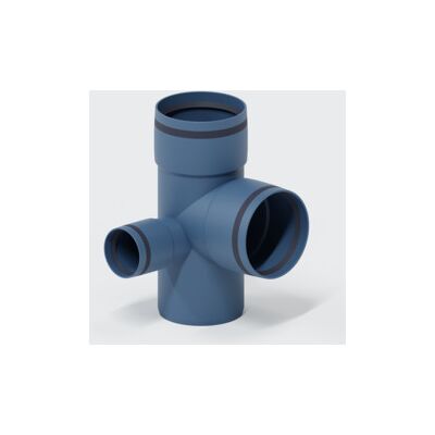 Poloplast - Polo Kal Xs Doppelabzweig Dn 90/50/90, 87,5 Grad, Eck Poloplast - Polo Kal Xs Doppelabzweig Dn 90/50/90, 87,5 Grad, Eck
