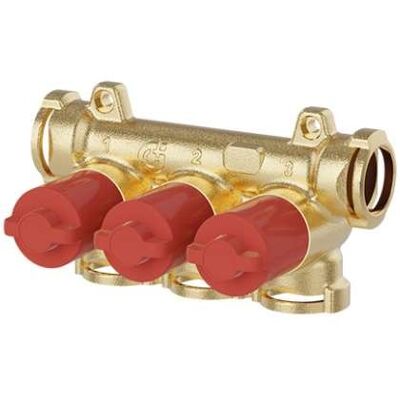 Verteiler Mit Einzelabsperrventilen Und Roten Knöpfen 4 Abgänge Caleffi 359340 4 Verteiler Mit Einzelabsperrventilen Und Roten Knöpfen 4 Abgänge Caleffi 359340 4