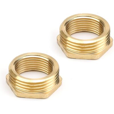 CARMDERING Messing-reduzierstück, 2 Stück, 1 Zoll Auf 3/4 Zoll Reduzierstück, Ag/ig-anschlussstück, Außengewinde, Innengewindenippel, Geeignet Für Fittings CARMDERING Messing-reduzierstück, 2 Stück, 1 Zoll Auf 3/4 Zoll Reduzierstück, Ag/ig-anschlussstück, Außengewinde, Innengewindenippel, Geeignet Für Fittings