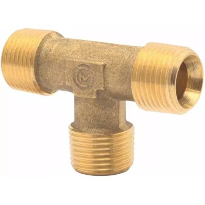 T-stück, Ag 1/8, Messing - Elmag T-stück, Ag 1/8, Messing - Elmag