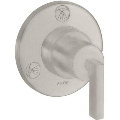 Hansgrohe Axor Citterio Quattro Ventil - Edelstahl - Wandmontage Hansgrohe Axor Citterio Quattro Ventil - Edelstahl - Wandmontage