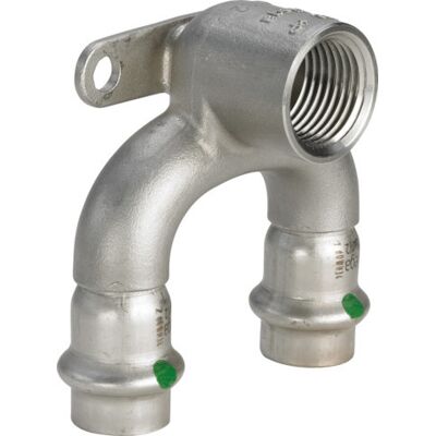 Viega - Doppelwandscheibe Mit Sc Sanpress Inox 2325.7 In 15mmxrp1/2x15mm Edelstahl Viega - Doppelwandscheibe Mit Sc Sanpress Inox 2325.7 In 15mmxrp1/2x15mm Edelstahl