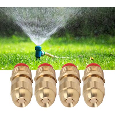 JUTE Packung Mit 10 Verstellbaren Automatischen Rasensprengköpfen G1/2" Aus Kupfer, G1/2"-außengewinde. JUTE Packung Mit 10 Verstellbaren Automatischen Rasensprengköpfen G1/2" Aus Kupfer, G1/2"-außengewinde.