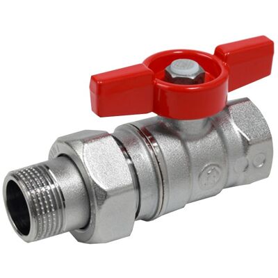 Giacomini R259X007 - Kugelhahn, 1 Zoll, roter Griff - Valvula a sfera Giacomini R259X007 - Kugelhahn, 1 Zoll, roter Griff - Valvula a sfera