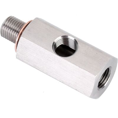 HEAT Turbo-adapter-öldrucksensor-t-stück 1/8 Zoll Npt-innengewinde M9-außengewinde & Innengewinde HEAT Turbo-adapter-öldrucksensor-t-stück 1/8 Zoll Npt-innengewinde M9-außengewinde & Innengewinde
