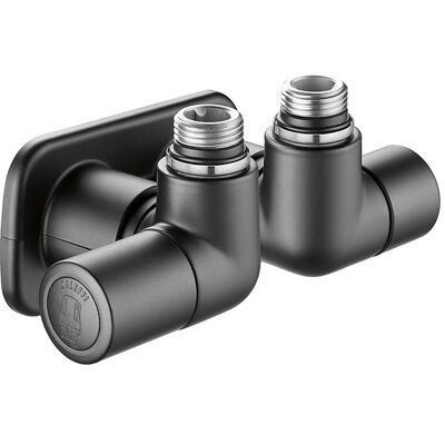 Caleffi - Heizkörperventil Paar - Linke Version - Schwarz Caleffi - Heizkörperventil Paar - Linke Version - Schwarz