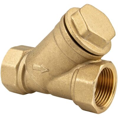 Tecuro Schrägsitz-schmutzfänger Rp 3/4 (dn 20) Mit Edelstahlsieb 0,5 Mm Maschenweite, Messing Tecuro Schrägsitz-schmutzfänger Rp 3/4 (dn 20) Mit Edelstahlsieb 0,5 Mm Maschenweite, Messing
