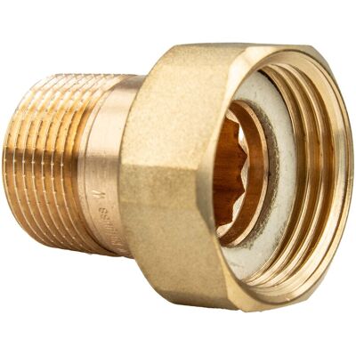 Viega Verbindung 1/2 x 3/4" Messingfitting - Sanitärinstallation Zubehör Viega Verbindung 1/2 x 3/4" Messingfitting - Sanitärinstallation Zubehör