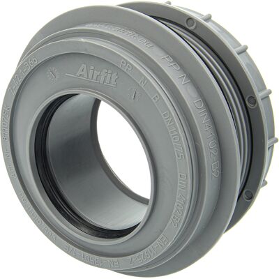 AIRFIT Anschraub-muffe Dn 75 Rohranschluss - Ks-grau, 50075am AIRFIT Anschraub-muffe Dn 75 Rohranschluss - Ks-grau, 50075am