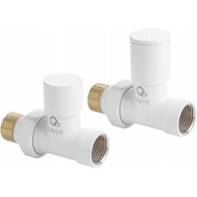 Diamond Gerade Weisse Heizkörperventile Set Diamond Gerade Weisse Heizkörperventile Set
