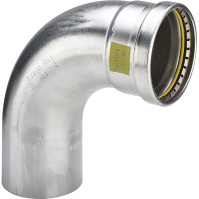 Viega Sanpress Inox G Xl-bogen 90 Grad, D 76,1mm Stahl Nichtrostend Modell 0216.1xl, 577520 Viega Sanpress Inox G Xl-bogen 90 Grad, D 76,1mm Stahl Nichtrostend Modell 0216.1xl, 577520