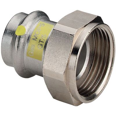 Viega - Verschraubung Sc Sanpress Inox G 0263.1 Für Gas In 42mmxg2 Edelstahl Viega - Verschraubung Sc Sanpress Inox G 0263.1 Für Gas In 42mmxg2 Edelstahl