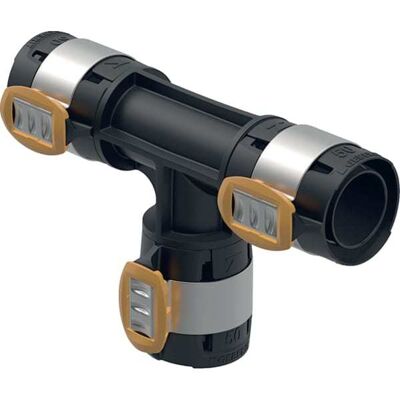 Geberit FlowFit T-Stück PPSU 75mm - Rohrverbindung Geberit FlowFit T-Stück PPSU 75mm - Rohrverbindung