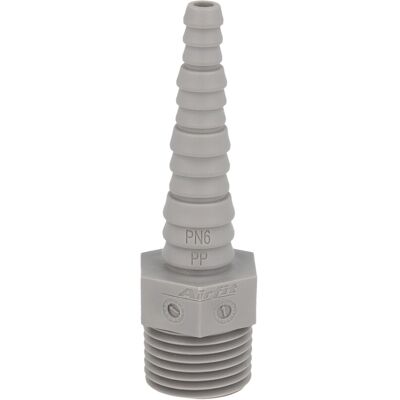 Airfit - Pp-schlauchnippel Mit 3/8 Ag - F Ür Schlauch Von Ø 6 Bis 14 Mm Airfit - Pp-schlauchnippel Mit 3/8 Ag - F Ür Schlauch Von Ø 6 Bis 14 Mm