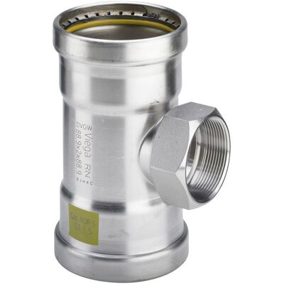 Viega Sanpress Inox G Xl-t-stück, D1 76,1, Rp 2, D2 76,1 Stahl Nichtrostend Modell 0217.2xl, 578459 Viega Sanpress Inox G Xl-t-stück, D1 76,1, Rp 2, D2 76,1 Stahl Nichtrostend Modell 0217.2xl, 578459