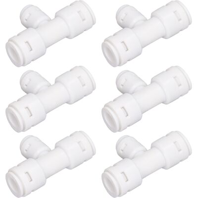 HEAT 10 Stück T-förmige 3-wege-rohrverbinder Aus Lebensmittelechtem Pp (1/4 Zoll, 3/8 Zoll) Für Wasserfilter HEAT 10 Stück T-förmige 3-wege-rohrverbinder Aus Lebensmittelechtem Pp (1/4 Zoll, 3/8 Zoll) Für Wasserfilter