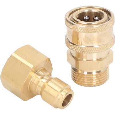 HEAT 5000 Psi Hochdruckreiniger-anschlüsse, Waschmaschinen-schlauchadapter, M22x1,5 Mm Innengewinde-stecker, M22x1,5 Mm Außengewinde-buchse HEAT 5000 Psi Hochdruckreiniger-anschlüsse, Waschmaschinen-schlauchadapter, M22x1,5 Mm Innengewinde-stecker, M22x1,5 Mm Außengewinde-buchse
