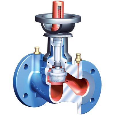 ARI ARMATUREN Ari Strangregulierventil V Astra 12020 Dn 200, Pn 200 En-jl1040, Regulierkegel Mit Weichdichtung ARI ARMATUREN Ari Strangregulierventil V Astra 12020 Dn 200, Pn 200 En-jl1040, Regulierkegel Mit Weichdichtung