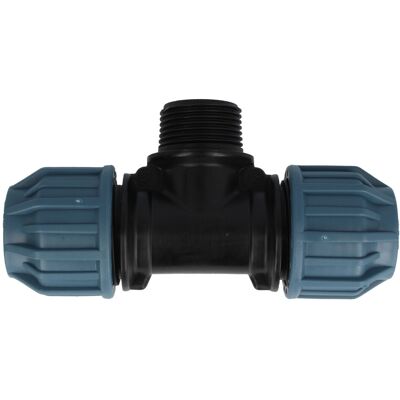 Jason - Pp-klemmverbinder T-stück Mit Ag Ø 32 X 1/2 Zoll X 32 Mm - Dvgw Zugelassen Jason - Pp-klemmverbinder T-stück Mit Ag Ø 32 X 1/2 Zoll X 32 Mm - Dvgw Zugelassen