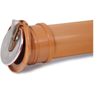 Airfit - Edelstahl-rohrendklappe Dn 200 Für Kg-rohr, Schutz Vor Ungeziefer Und Rückstau Airfit - Edelstahl-rohrendklappe Dn 200 Für Kg-rohr, Schutz Vor Ungeziefer Und Rückstau