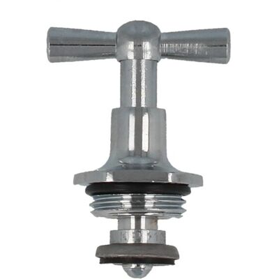 Tecuro - Ventil - Knebel - Oberteil 3/4 Zoll - Dn 20 Für Auslaufventile, Verchromt Tecuro - Ventil - Knebel - Oberteil 3/4 Zoll - Dn 20 Für Auslaufventile, Verchromt