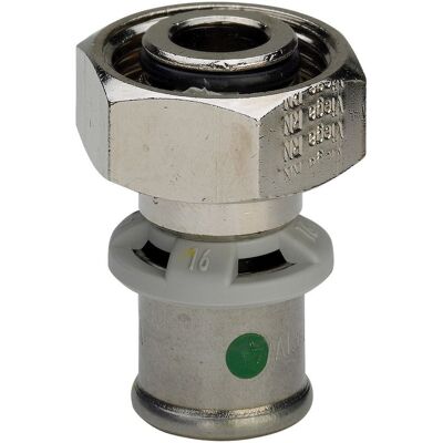 Viega - Verschraubung Mit Sc Sanfix P 2181 In 16mm X G3/4 Rotguss Vernickelt Viega - Verschraubung Mit Sc Sanfix P 2181 In 16mm X G3/4 Rotguss Vernickelt
