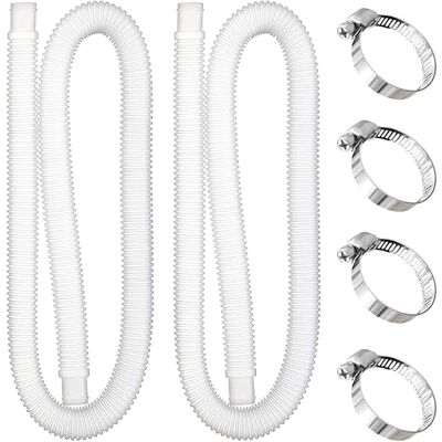 OEM 32-mm-poolschlauch, 2 Stück 1 M Ersatzschläuche Für Aufstellpools Mit 4 Metallklemmen, Saugschlauch, Ersatz-poolfilterpumpe OEM 32-mm-poolschlauch, 2 Stück 1 M Ersatzschläuche Für Aufstellpools Mit 4 Metallklemmen, Saugschlauch, Ersatz-poolfilterpumpe