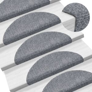 Vidaxl - Stufenmatten Selbstklebend 15 Stk. 56x17x3 Cm Hellgrau Halbrund Vidaxl - Stufenmatten Selbstklebend 15 Stk. 56x17x3 Cm Hellgrau Halbrund